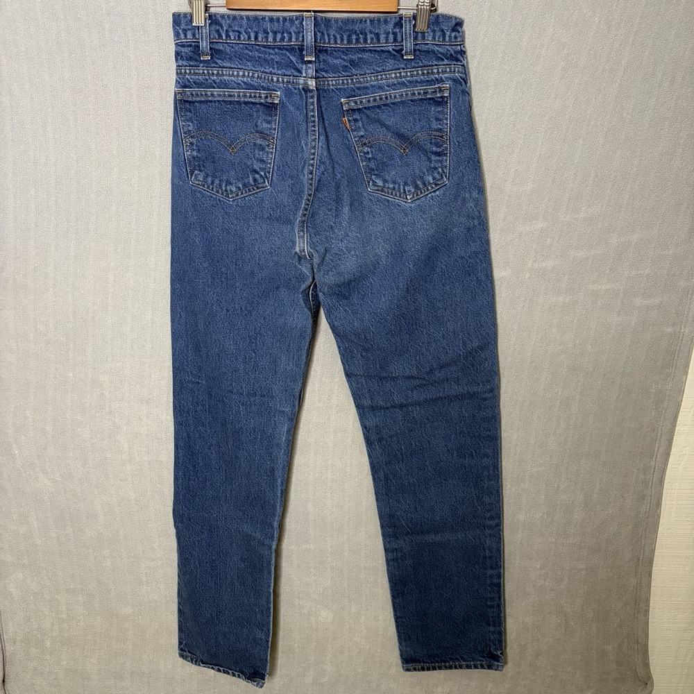 Vintage Levis 550 Jeans Mens 32 x 34 Relaxed Fit Denim Tapered Orange Tab Dark